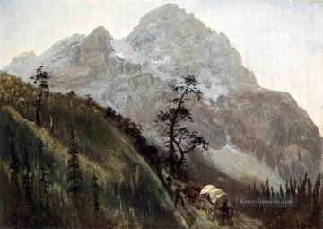 Albert Bierstadt Werke - Western Trail die Rockies Albert Bier